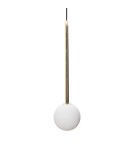 Lamps for 1 phase busbars - Zuma Line Ali 1 Pendant Lamp For Single Circuit (1-phase) White / Gold 9060Wh. - product 2