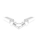 Accessories for 1 phase busbars - Zuma Line Angle Switch Single Circuit (1-phase) Black 2040 - product 2