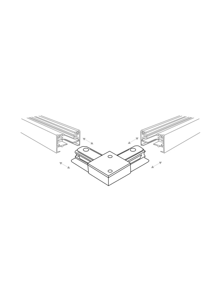 Accessories for 1 phase busbars - Zuma Line Angle Switch Single Circuit (1-phase) Black 2040 - product kolory-swiatla.pl 2