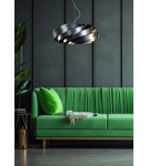 Modern pendant lamps - Zuma Line VENTO 60 cm anthracite pendant lamp - product 2