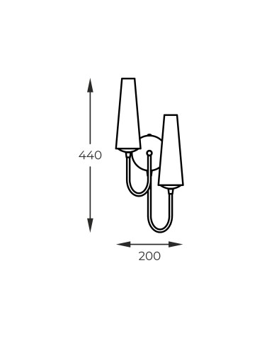 Zuma Line Wall lamp MAGNUM 2 gold/gold - product 2