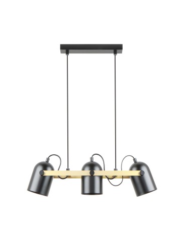 Zuma Line Fati Pendant Lamp Matte Black / Gold A8163-3A. - product 2
