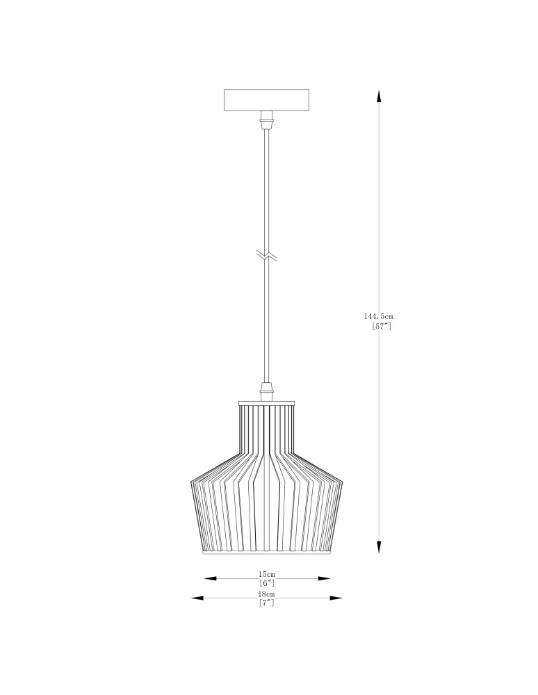 Single pendant lamps - Zuma Line Dolia Pendant Lamp Matte Black A8079-Bk - product kolory-swiatla.pl 2