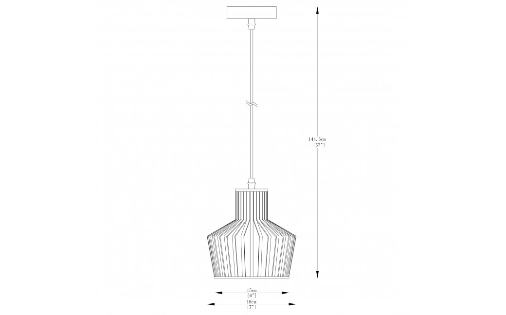 Zuma Line Dolia Lampa Wisząca Czarny Matowy A8079-Bk