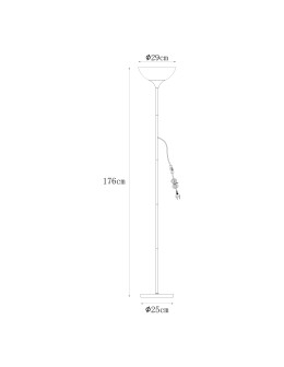 Zuma Line Sarda Lampa Podłogowa Czarny Matowy / Złoty A4036 - produkt 2