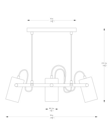 Zuma Line Resi Lampa Wisząca Czarny Matowy / Złoty A8162-3A - produkt 2