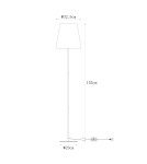 Floor lamps with lampshade - Zuma Line Riva Floor Lamp Black A4003 - product 2
