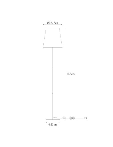 Zuma Line Riva Lampa Podłogowa Czarny A4003 - produkt 2