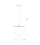 Single pendant lamps - Zuma Line Sarda Pendant Lamp Gold A8183 - product 2