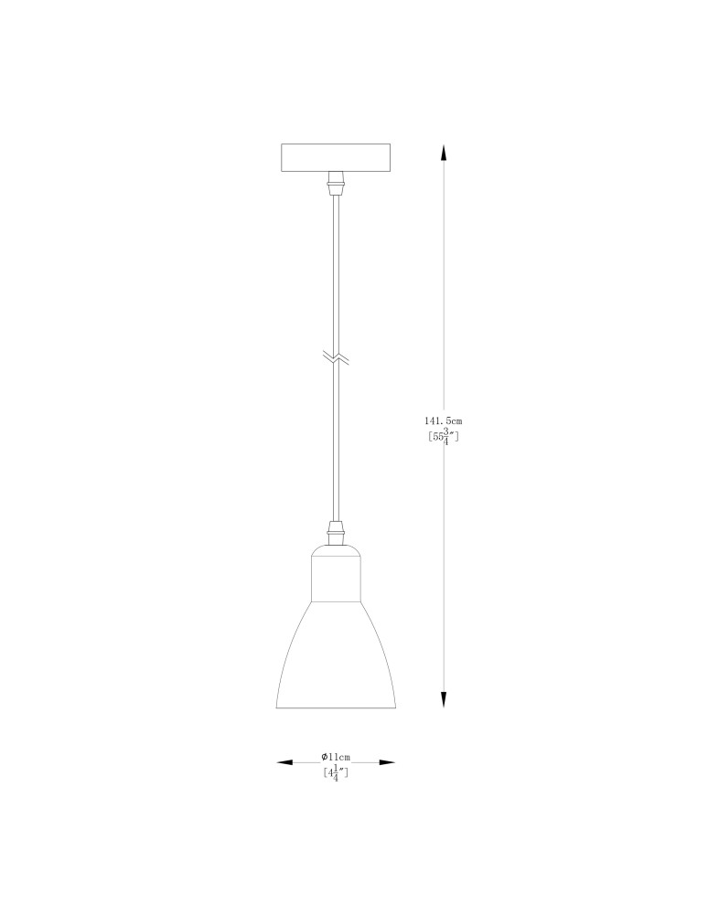 Single pendant lamps - Zuma Line Mora Pendant Lamp Black Matte / White A8102-1 - product kolory-swiatla.pl 2