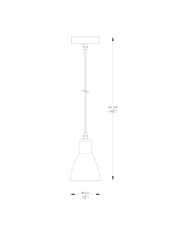 Zuma Line Mora Lampa Wisząca Czarny Mat / Biały A8102-1 - produkt 2