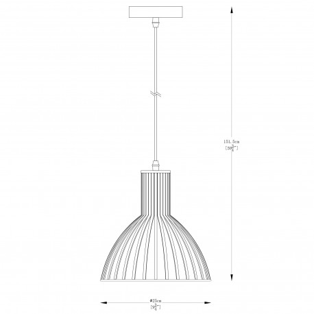 Zuma Line Dolia Lampa Wisząca Czarny Matowy A8082-Bk