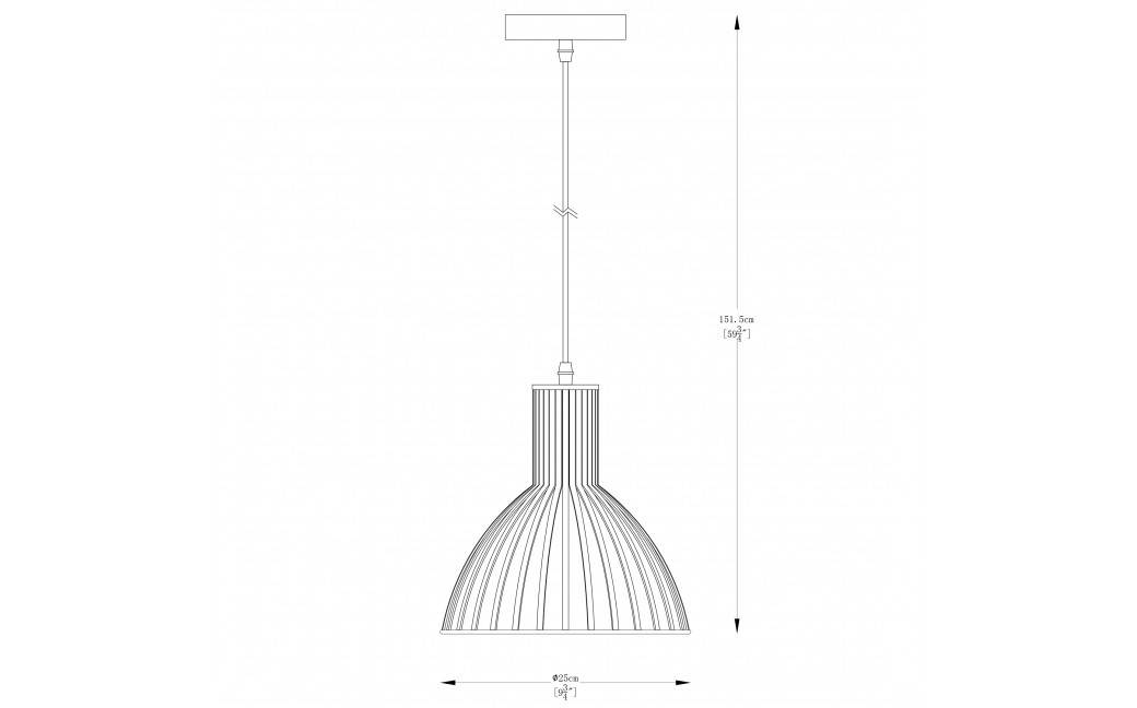 Zuma Line Dolia Lampa Wisząca Czarny Matowy A8082-Bk