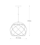 Single pendant lamps - Zuma Line Gore Pendant Lamp Matte Black A8091 - product 2