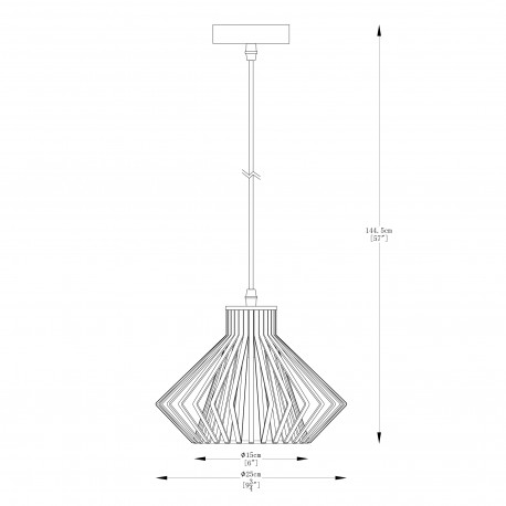 Zuma Line Dolia Lampa Wisząca Złoty A8080-Gld