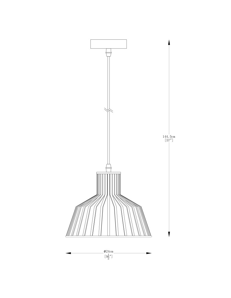 Single pendant lamps - Zuma Line Dolia Pendant Lamp Matte Black A8078-Bk - product kolory-swiatla.pl 2