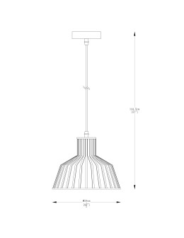 Zuma Line Dolia Lampa Wisząca Czarny Matowy A8078-Bk - produkt 2