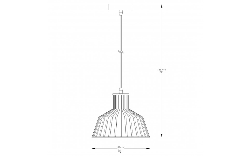 Zuma Line Dolia Lampa Wisząca Czarny Matowy A8078-Bk