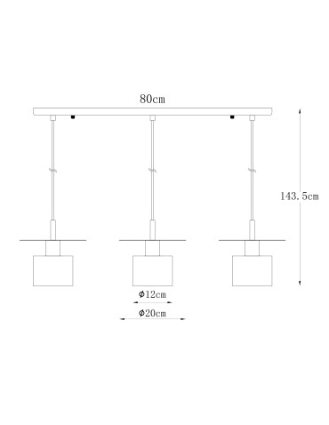 Zuma Line Sarda Lampa Wisząca Złoty A8183-3A - produkt 2