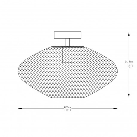 Zuma Line Orion Lampa Sufitowa Czarny Matowy A8130-Bk