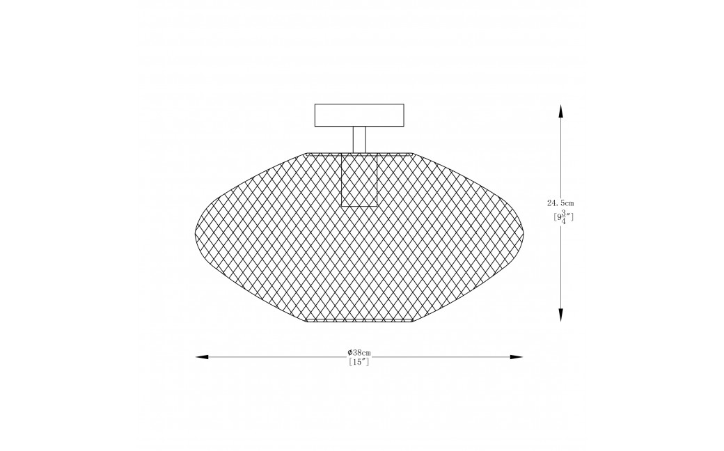 Zuma Line Orion Lampa Sufitowa Czarny Matowy A8130-Bk