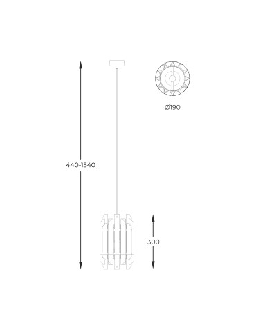 Zuma Line Alexandria Pendant Lamp Gold P0556-01D-V7V7. - product 2