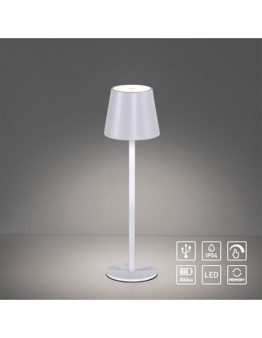 Leuchten Direkt Euria Lampa Przenośna Ip54 Ładowana Usb Ściemnialna Dotykowo Biały 19250-16 - produkt 2