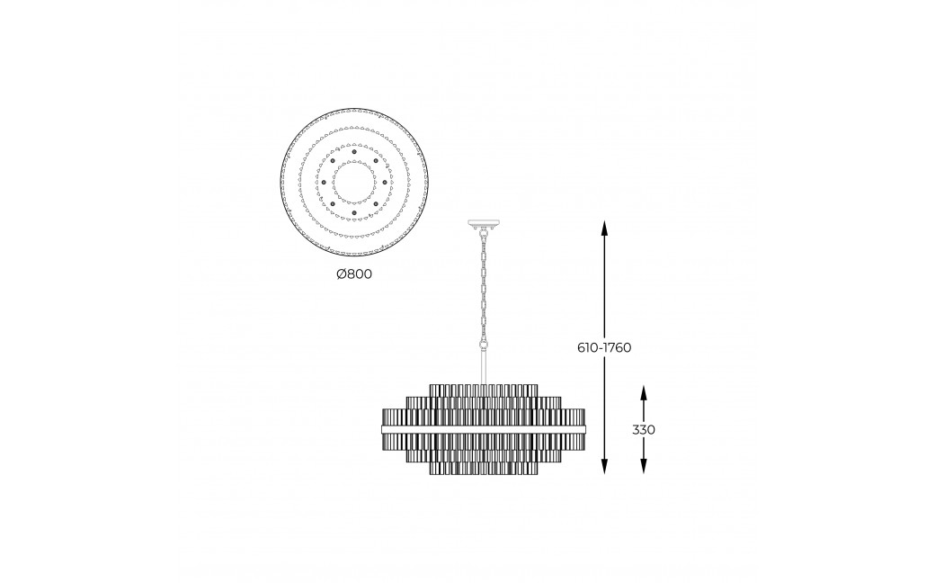 Zuma Line Constantinople Lampa Wisząca Kryształ Szczotkowany Mosiądz P0567-16A-2Gac