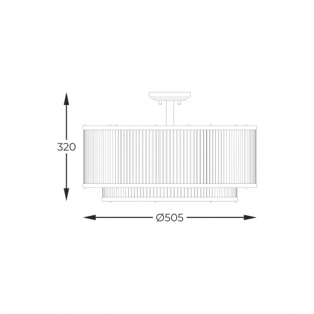 Zuma Line Sergio Lampa Sufitowa Czarny Mat C0528-06H-P7Ac