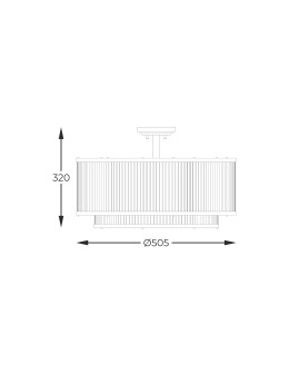 Zuma Line Sergio Lampa Sufitowa Czarny Mat C0528-06H-P7Ac - produkt 2