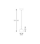 Glamour pendant lamps - Zuma Line Crystal French Gold Pendant Lamp P0076-01A-F7Hf. - product 2