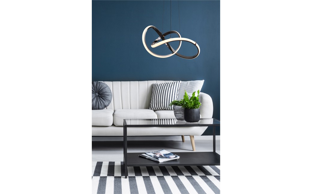 Zuma Line Indigo Lampa Wisząca Czarny Chrom Md9717-1-3Bcd