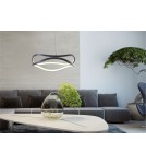 LED pendant lamps - Zuma Line Harley Modern Pendant Lamp Black Md7864-2S-3Bt - product 2