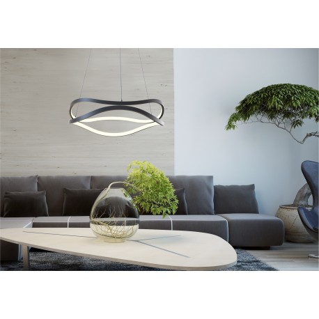 Zuma Line Harley Lampa Wisząca Nowoczesna Czarny Md7864-2S-3Bt