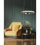 Pendant lamps circles - Zuma Line Muriel Pendant Lamp French Gold / Black Md4996-1-3Gbd. - product 2