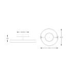 LED ceiling lamps - Zuma Line Linos Ceiling Lamp Black / Gold Mx4417-1S-3Bgd. - product 2