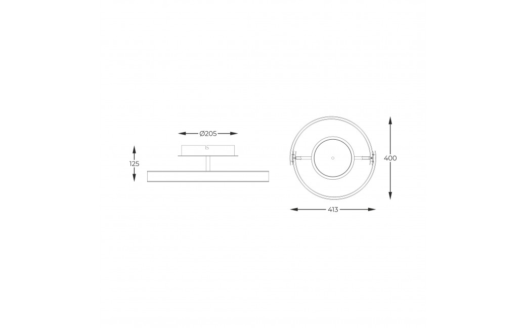 Zuma Line Linos Lampa Sufitowa Czarny / Złoty Mx4417-1S-3Bgd