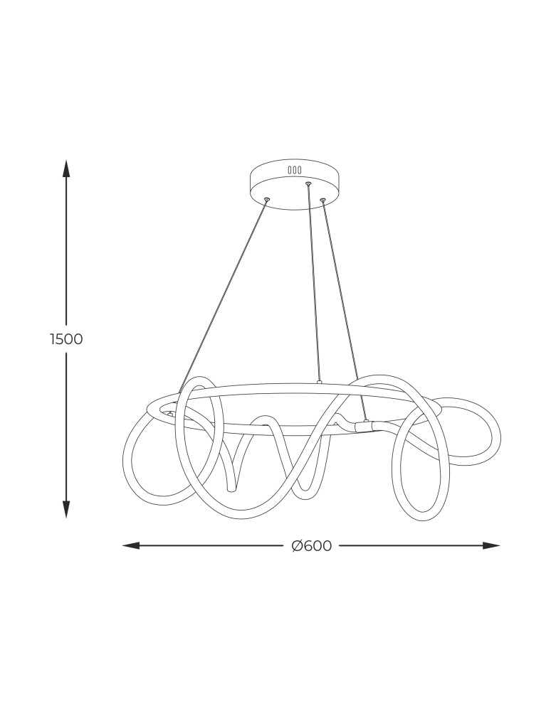 Lampy wiszące - Zuma Line Balbo Wisząca z Funkcją Zmiany Barwy Światła 3000K/4000K/6000K Złoty 20006PL-GD - produkt kolory-swiatla.pl 2