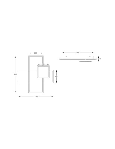 Zuma Line Salo Lampa Sufitowa Nowoczesna Chrom / Złoty Mx4463-3-3Yycgt - produkt 2