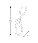 Kinkiety - Zuma Line Balbo Kinkiet z Funkcją Zmiany Barwy Światła 3000K/4000K/6000K Złoty 20006W-GD - produkt 2