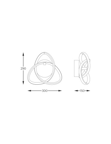Zuma Line Indigo Kinkiet Czarny Chrom Mb9717-1-3Bcn - produkt 2