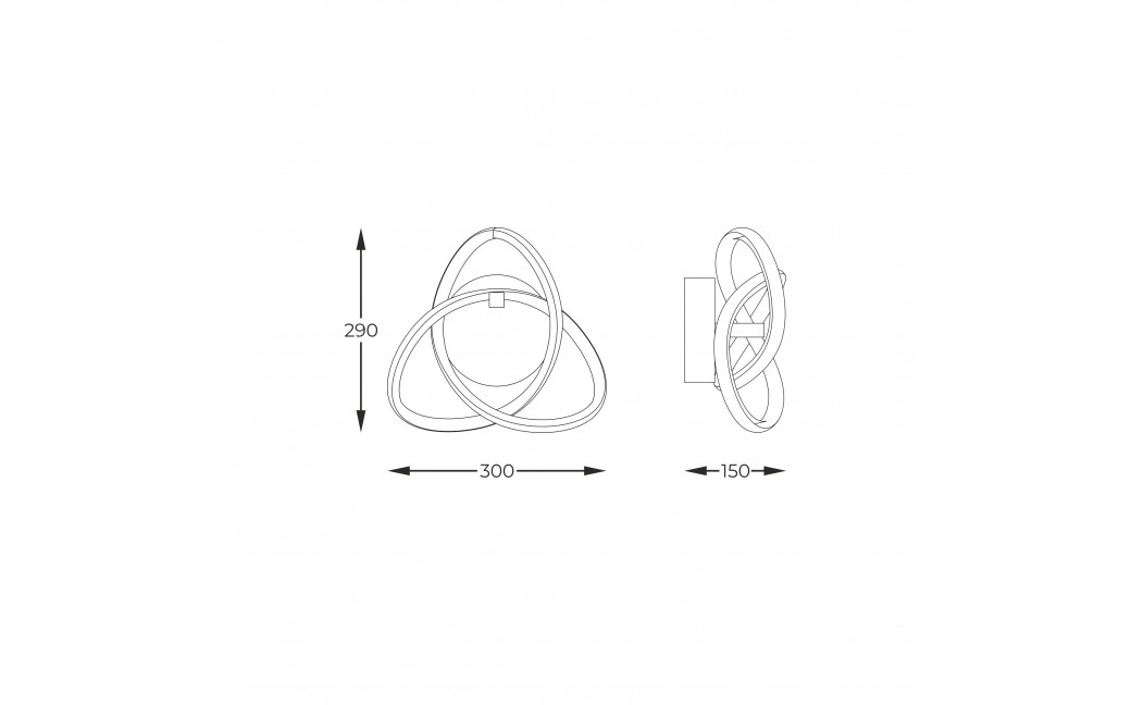 Zuma Line Indigo Kinkiet Czarny Chrom Mb9717-1-3Bcn