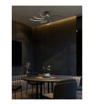 LED ceiling lamps - Zuma Line Diogo Ceiling Light Colour Switch 3000K/4000K/6000K Black 2200012-Bk. - product 2