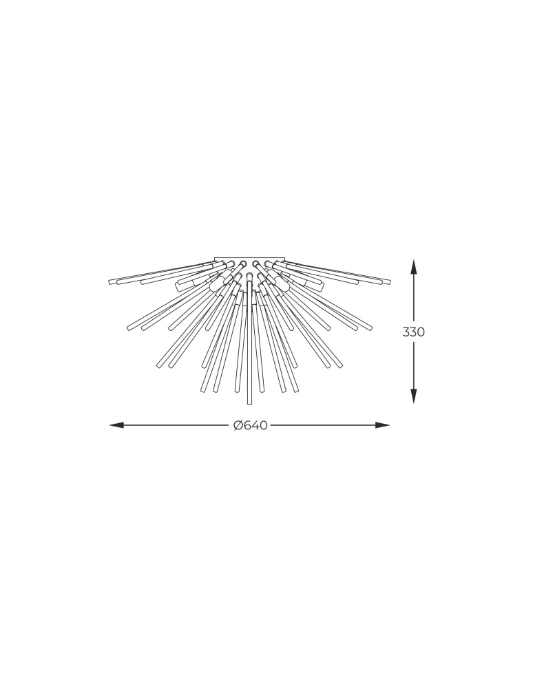 Ceiling lamps - Zuma Line Urchin French Gold / Black Ceiling Lamp C0491-06B-F7Bc. - product kolory-swiatla.pl 2