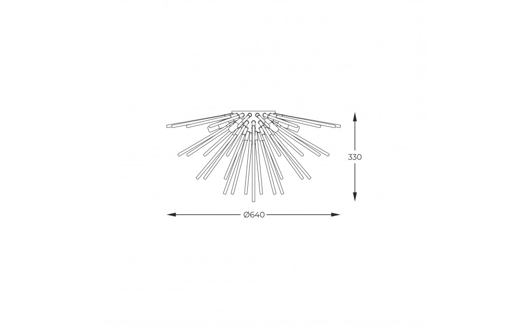 Zuma Line Urchin Lampa Sufitowa Francuski Złoto / Czarny C0491-06B-F7Bc