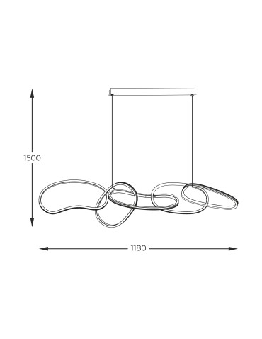 Zuma Line Cholet Lampa Wisząca Francuskie Złoto Md7361-5A-Egt - produkt 2