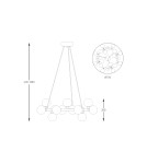 Lampy wiszące - Zuma Line Bobo Lampa Wisząca Złoto Francuskie P0462-20C-F7Aa - produkt 2