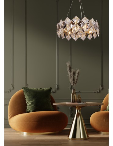 Zuma Line Tiara Lampa Wisząca Złoty / Przezroczysty+Dymiony 9864-500 - produkt 2
