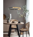 Pendant lamps circles - Zuma Line Linos Pendant Lamp Black / Gold Md4417-1M-3Bgd. - product 2