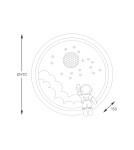 Children's ceiling lamps - Zuma Line Focus Children's Ceiling Lamp Colorful 3-stage dimmable MX4020-1-DWD. - product 2